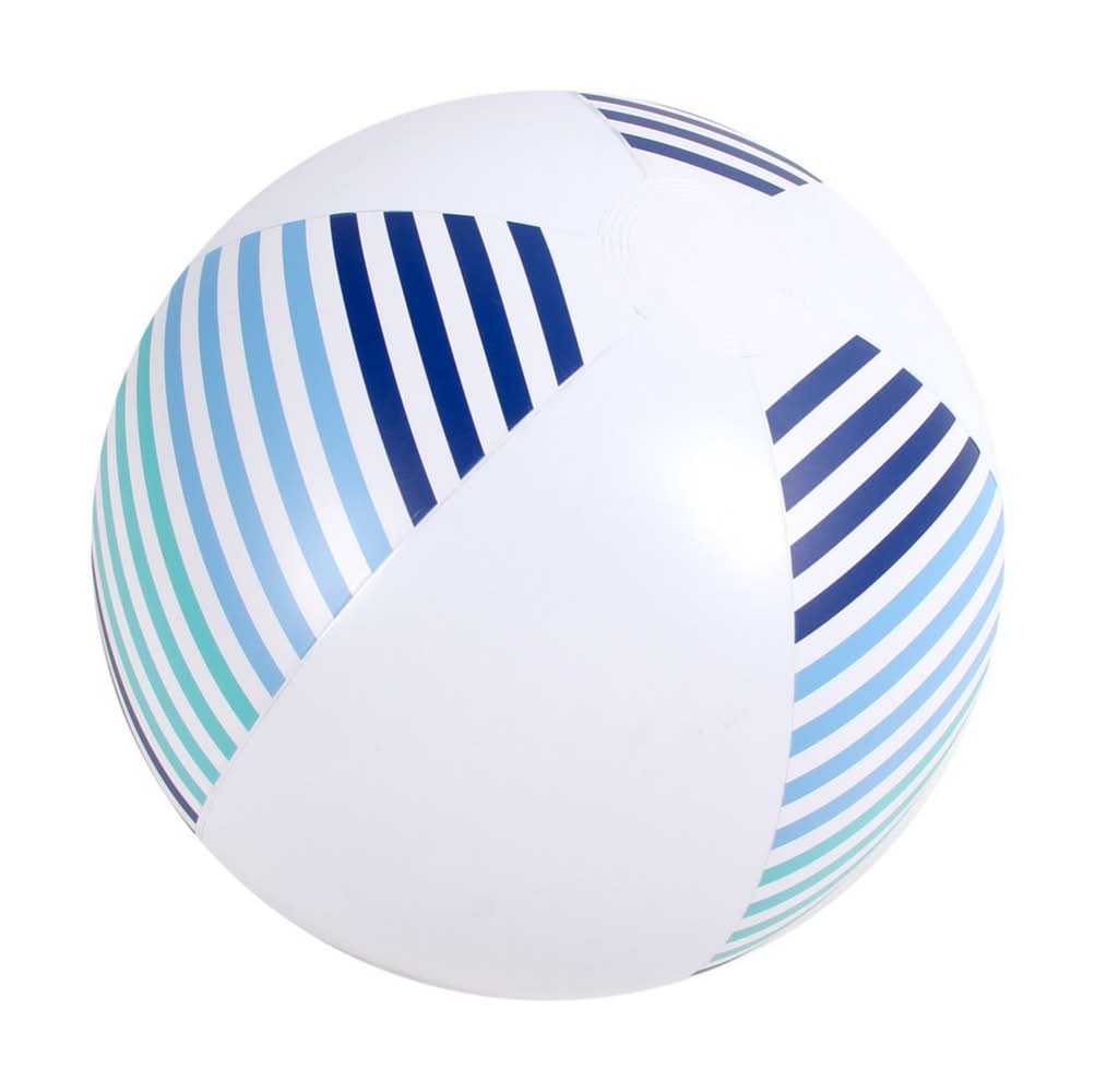 Sun & Sky Stripe Print Beach Ball, 20 in, Assorted