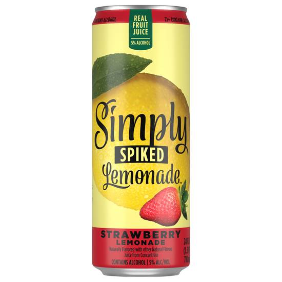 Simply Spiked Strawberry Hard Lemonade (24 fl oz)