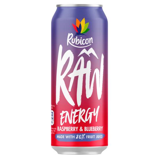 Rubicon Raspberry-Blueberry, Raw Energy Drink (500ml)