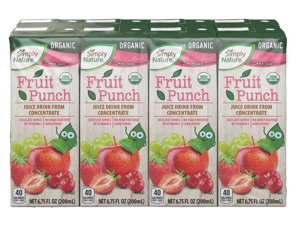 Simply Nature Organic Fruit Punch Juice Boxes