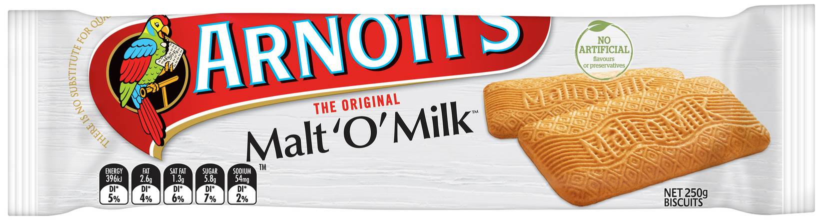 Arnott's Malt-O-Milk Biscuits 250g