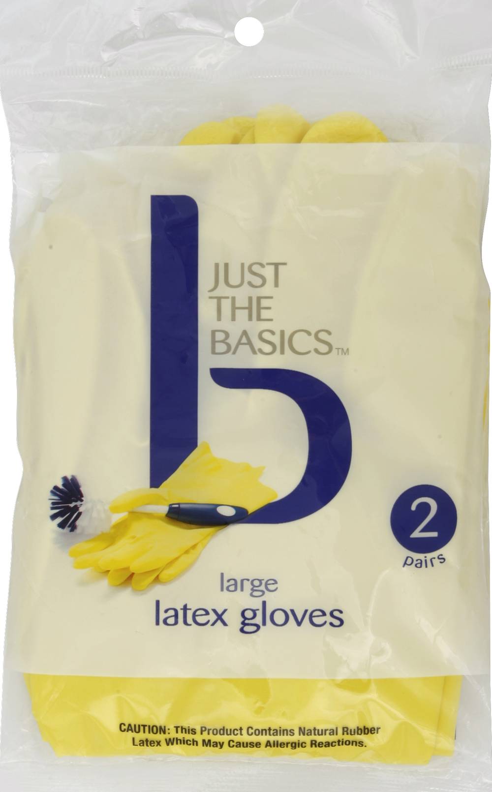 Just the Basics Latex Gloves, Yellow (2 ct)