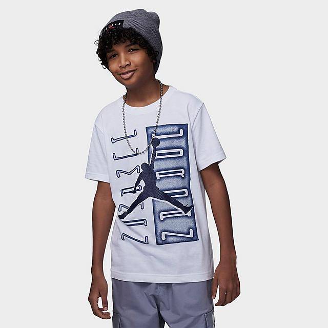 Kids' Air Jordan Aj11 Vertical Columns T-Shirt (Large)