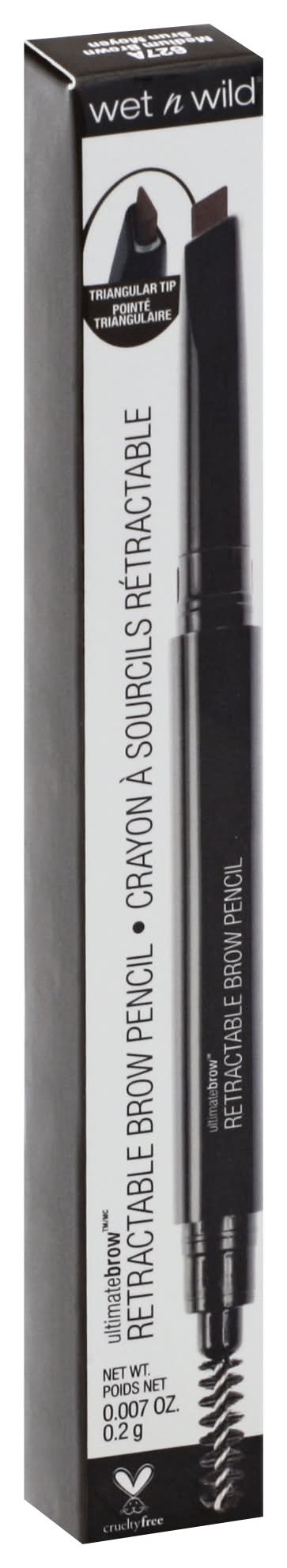 wet n wild Retractable Brow Pencil Medium Brown 627a (0.1 oz)
