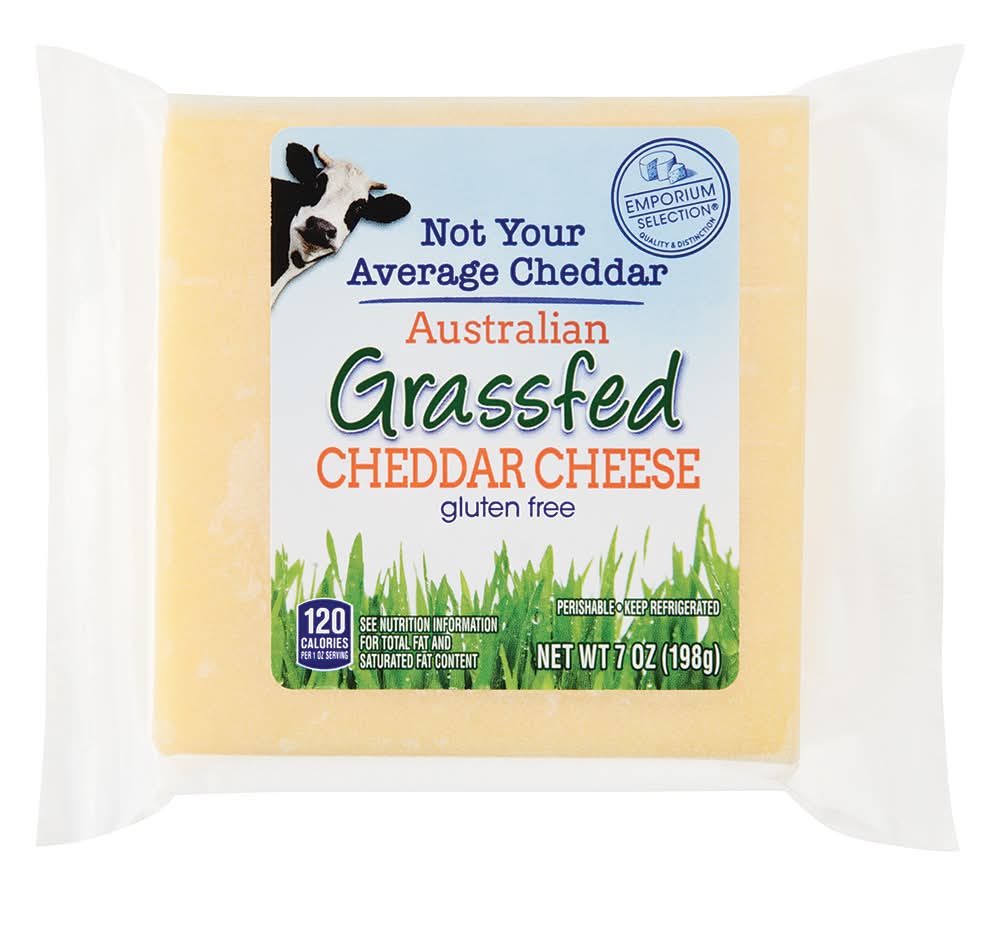 Emporium Selection Australian Grass Fed Cheddar Cheese (7 oz)