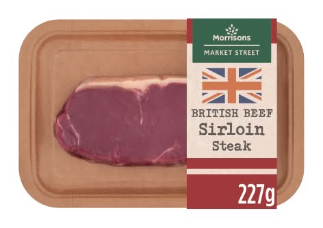 Morrisons Market Street British Beef Sirloin Steak (227g)