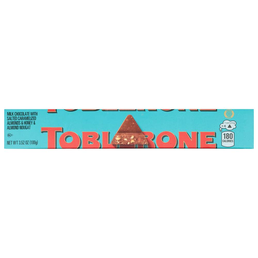 Toblerone Crunchy Salted Almond Swiss Milk Chocolate (3.52 oz)