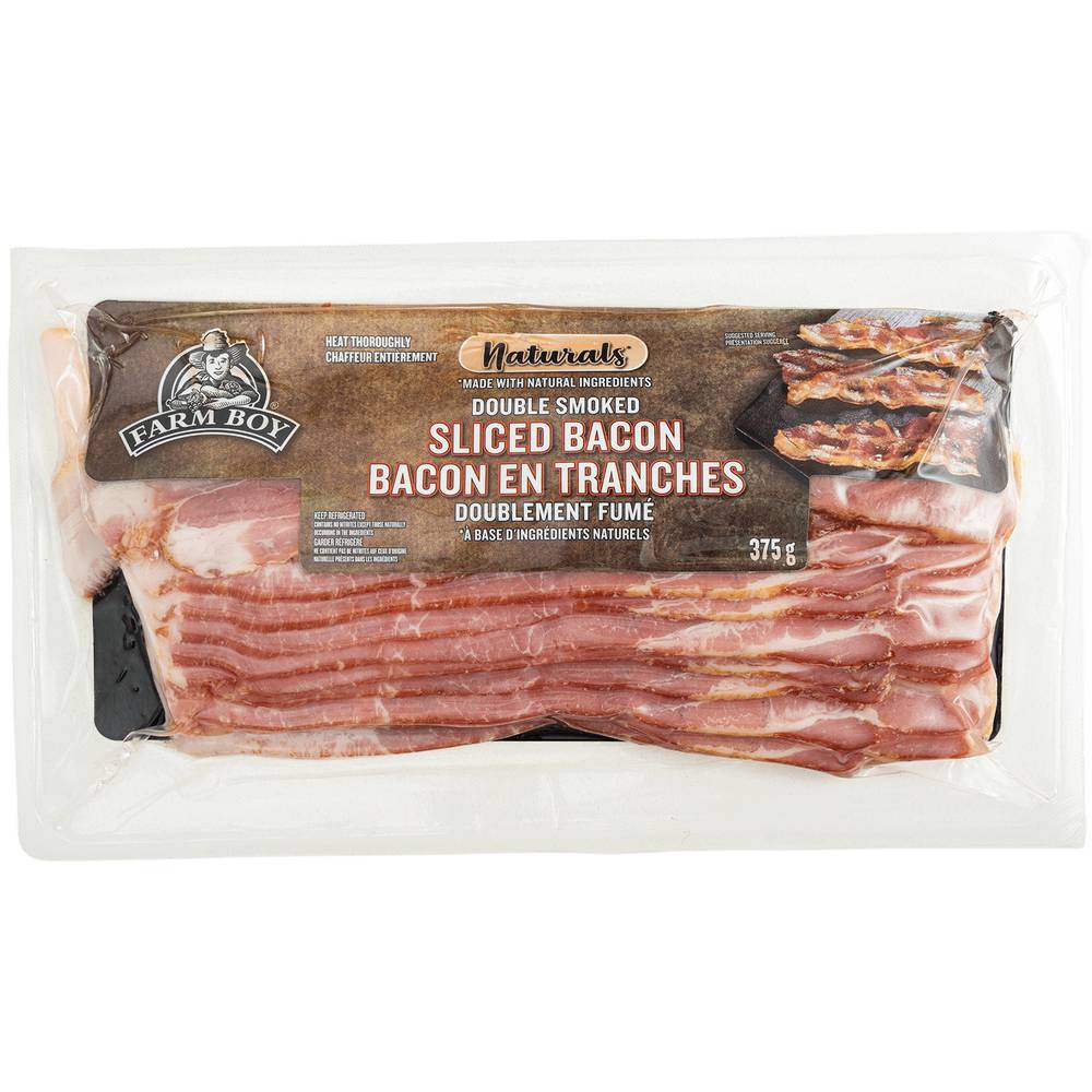 Farm Boy™ Naturals Double Smoked Sliced Bacon (375 g)