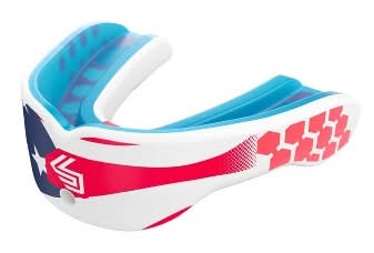 Shock Doctor Gel Max Power Print Mouthguard, Adult, Usa Stars-Stripes