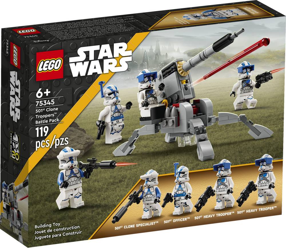 Lego star wars pack de combate: clon troopers de la 501 75345