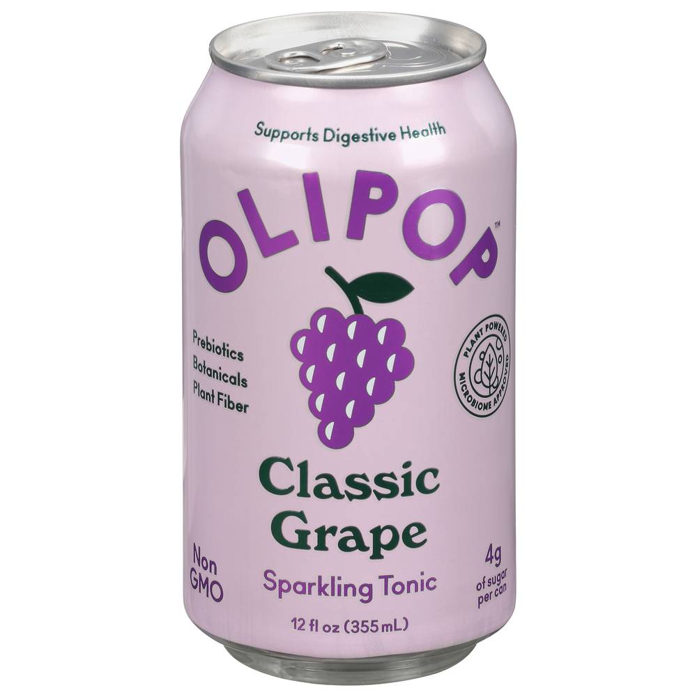 Olipop Classic Soda Sparkling Tonic (12 fl oz) (grape)