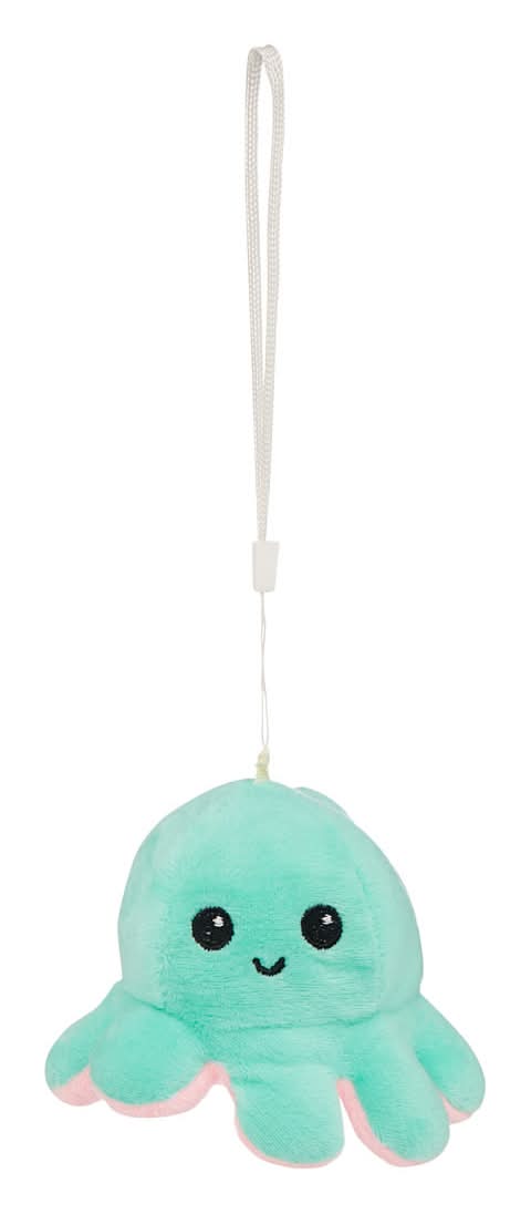 Summer Happy & Sad Reversible Octopus Keychain