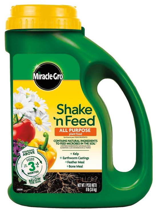 Miracle-Gro Shake-N-Feed All Purpose Plant Food Fertilizer (8 lbs)