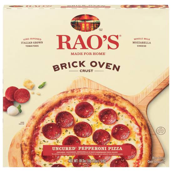 Rao's Homemade Brisk Oven Crust Uncured Pizza (pepperoni)