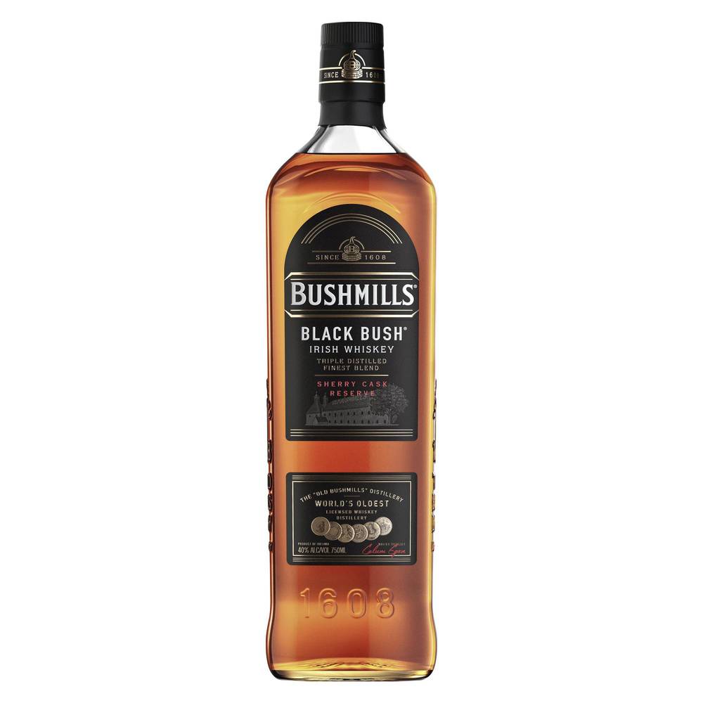 Bushmills · Black bush whiskey irlandés (750 ml)