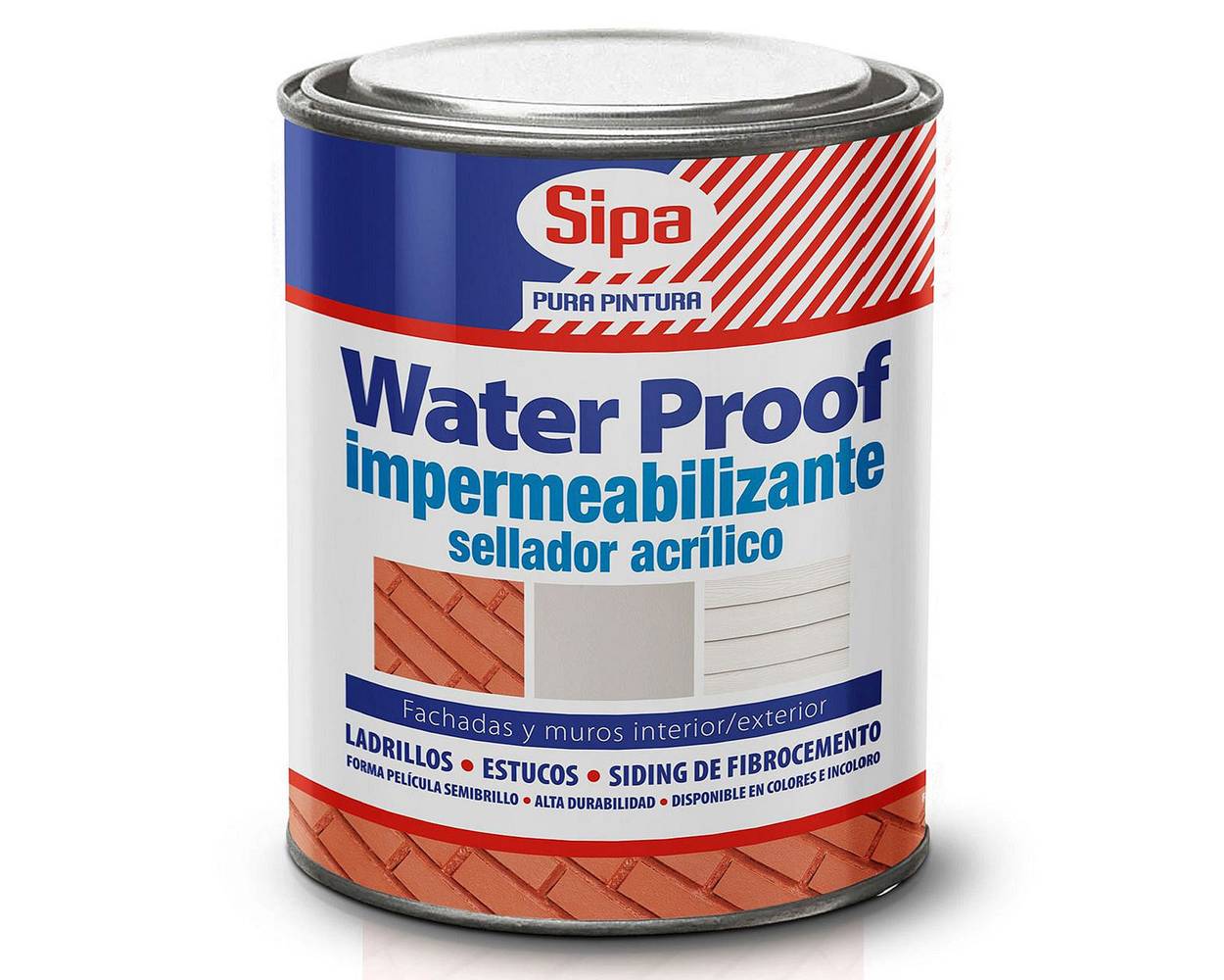 Sipa barniz al agua 1/4 galón waterproof incoloro (1 barniz (1/4 galón))