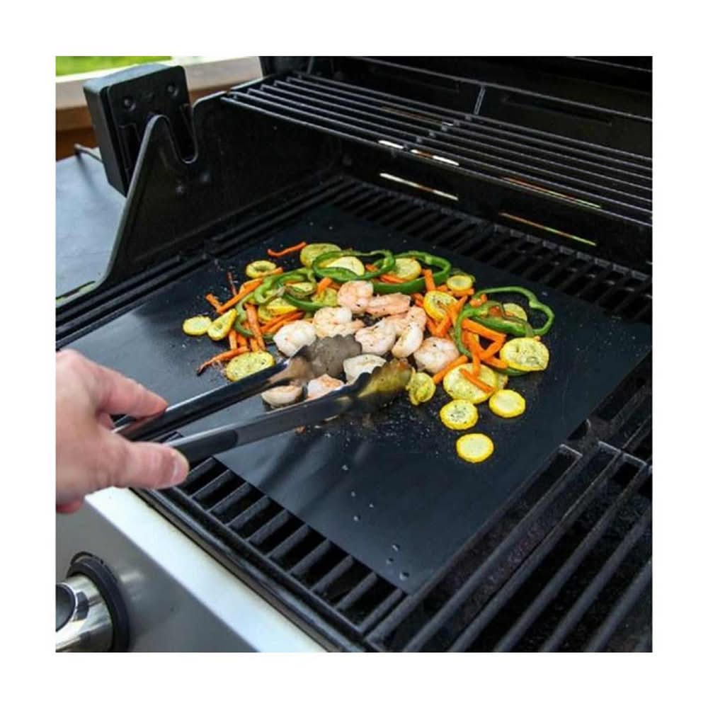 Rectangular Bbq Grill Mat, Black (2 ct)