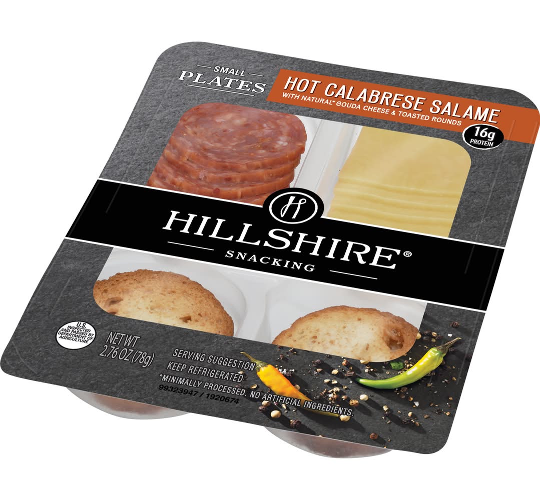 Hillshire Hot Calabrese Salame Snack Plate, Natural Gouda (2.76 oz)