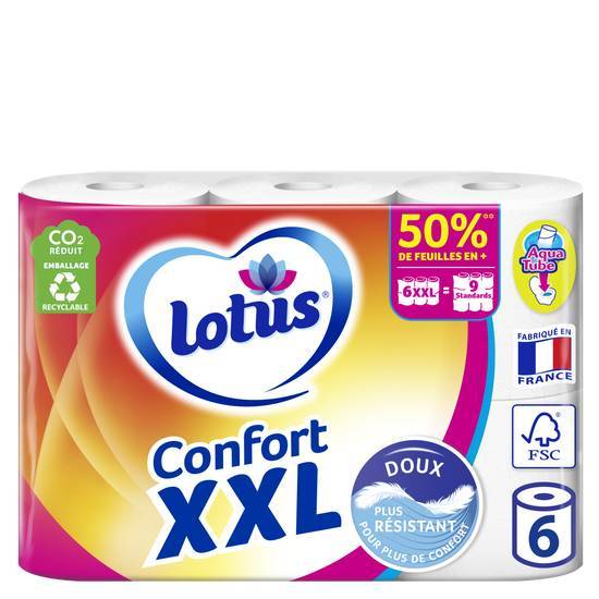 Papier toilette lotus confort xxl x6