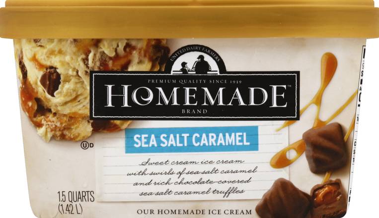 Homemade Sea Salt Caramel Ice Cream