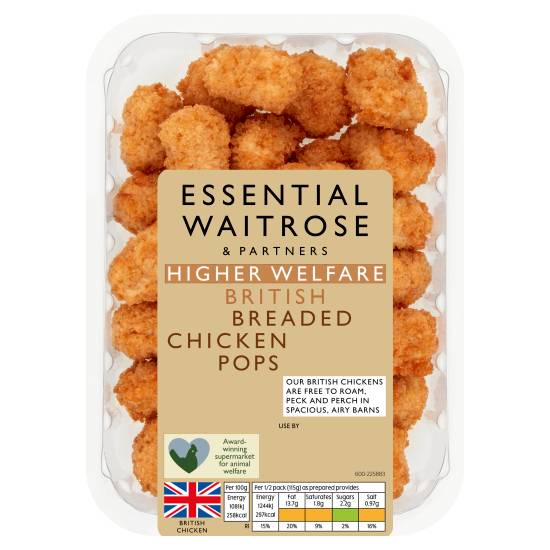 Waitrose Essential Partners British Breaded Chicken Pops