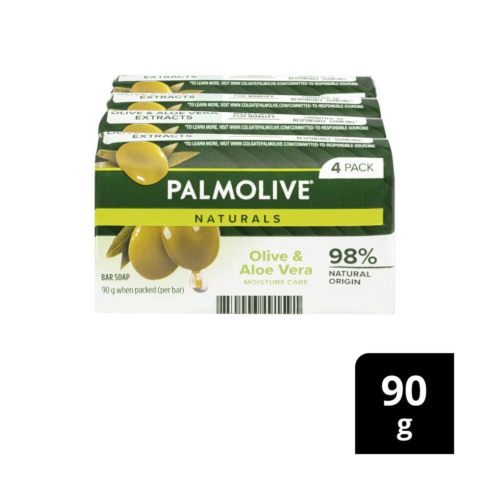 Palmolive Naturals Aloe & Olive Soap 4pk