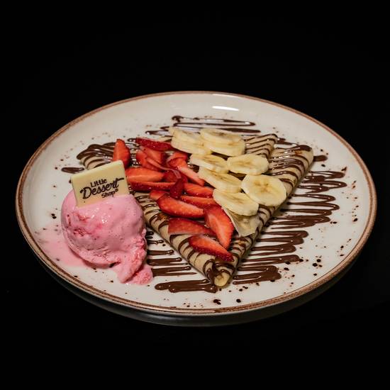 Banana & Strawberry Delight Crepe