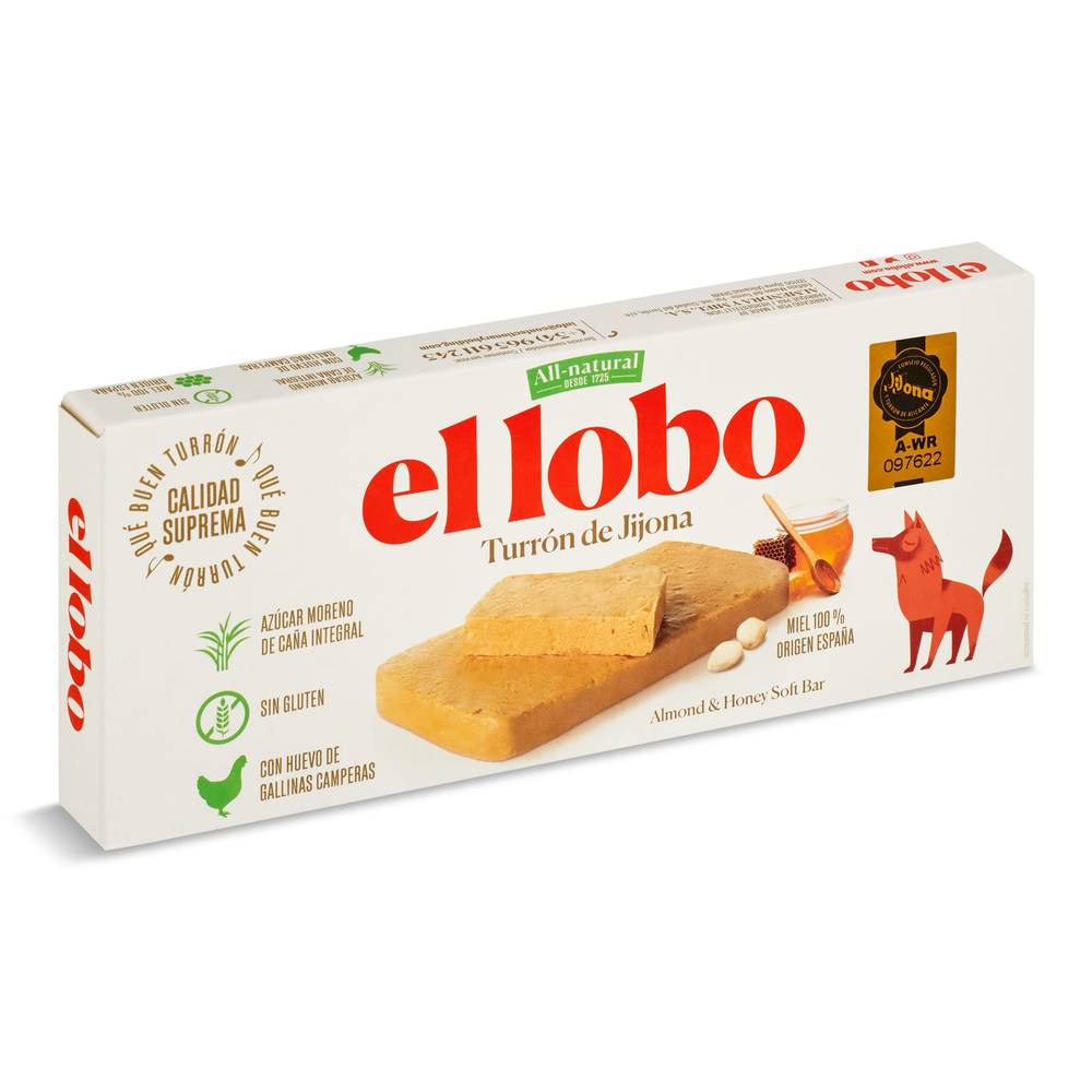 Turrón De Jijona El Lobo Caja 185 G