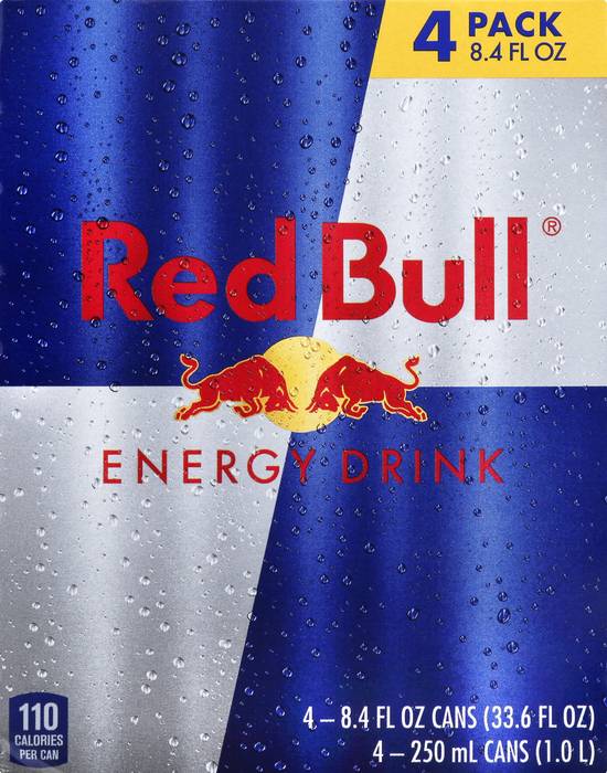 Red Bull Original Energy Drink (4 ct, 8.4 fl oz)