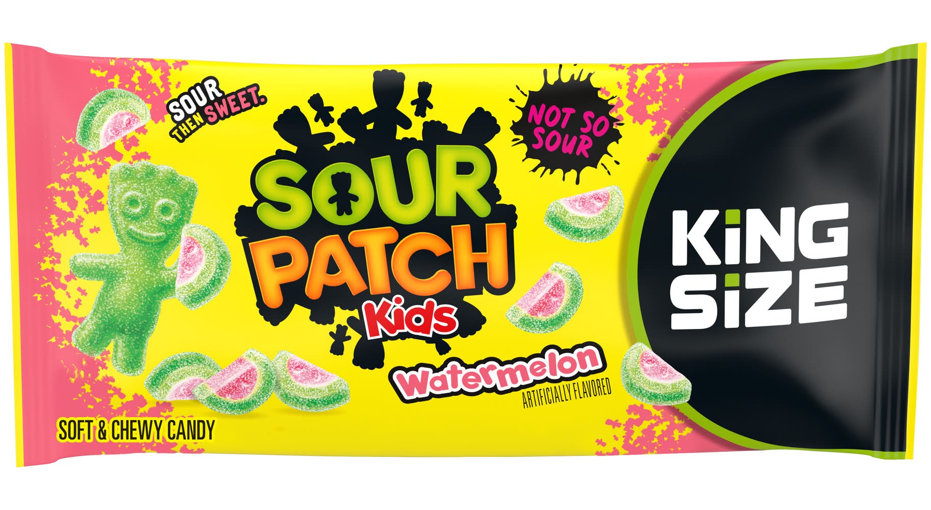 Sour Patch Kids Soft & Chewy Candy, Watermelon (3.4 oz)