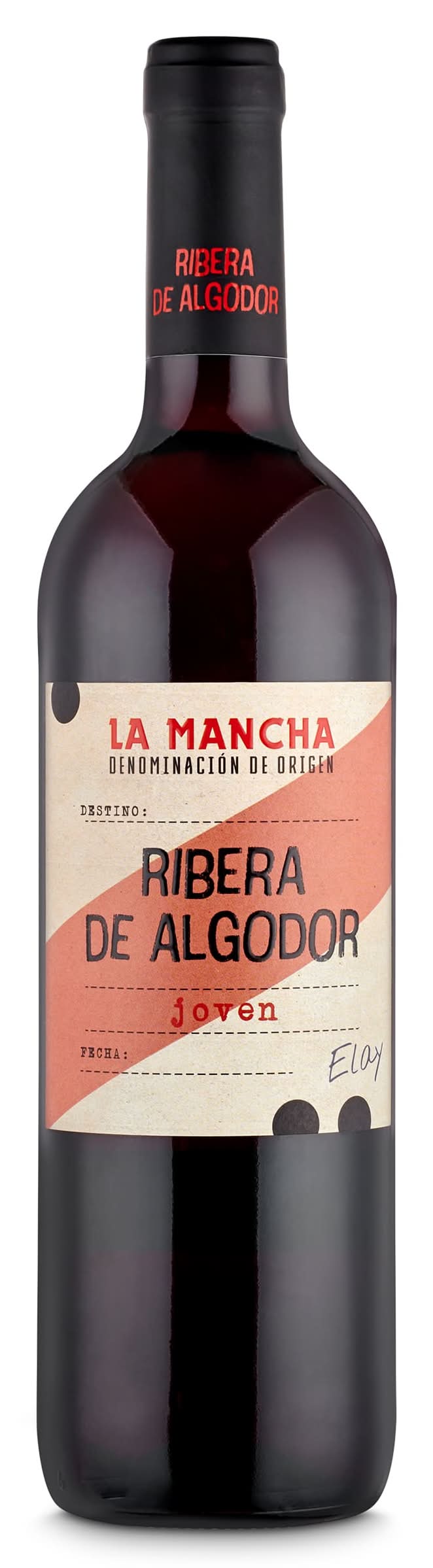 Vino Tinto Joven D.O. La Mancha Ribera De Algodor Botella 75 Cl