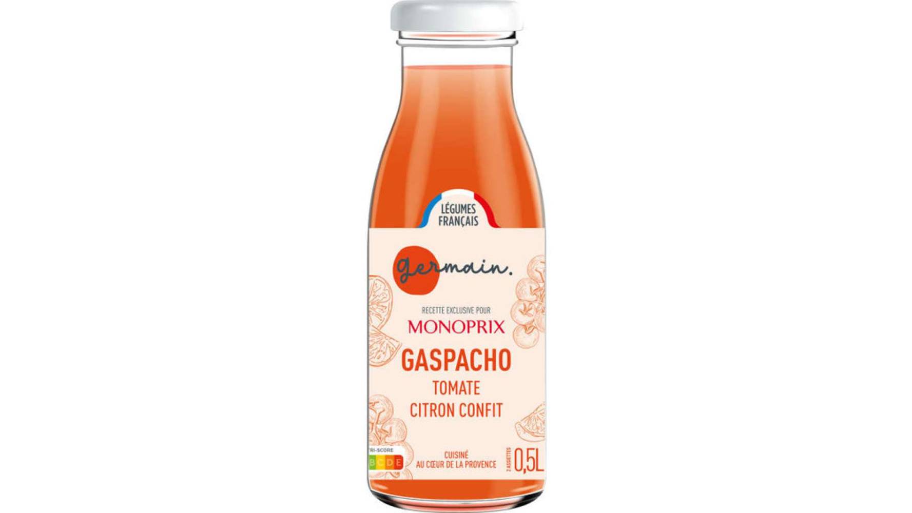 Monoprix - Germain gaspacho (tomate - citron confit)