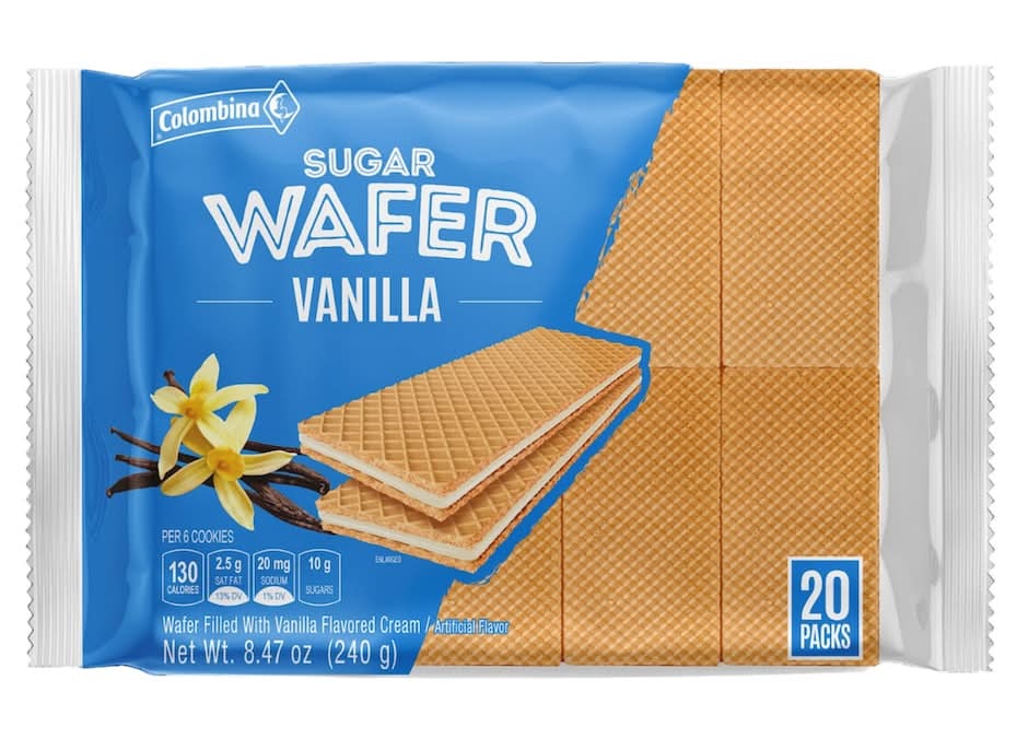 Colombina Sugar Wafer, Vanilla (8.47 oz, 20 ct)