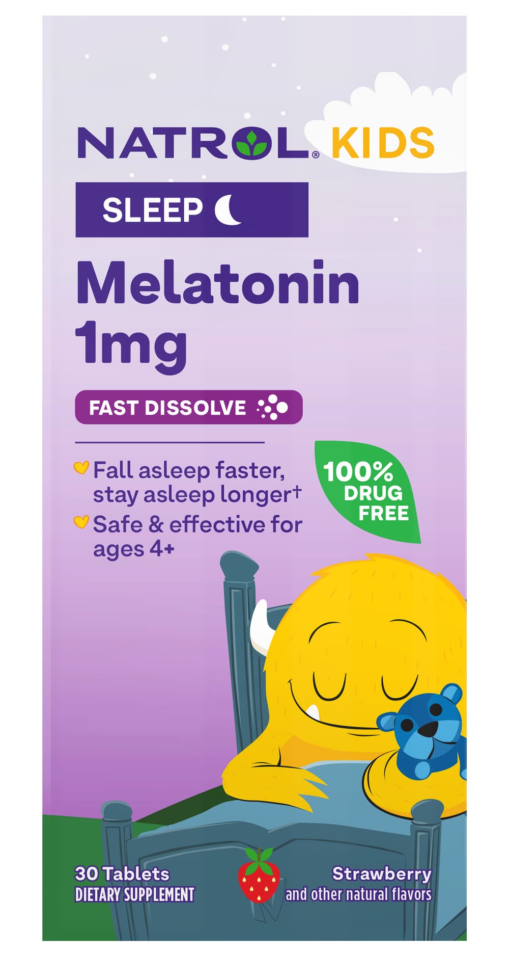 Natrol Kids Sleep Strawberry Melatonin (30 ct)