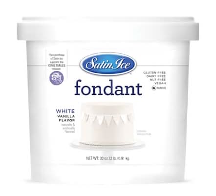 Satin Ice Professional's Choice Fondant, White Vanilla (32 oz)