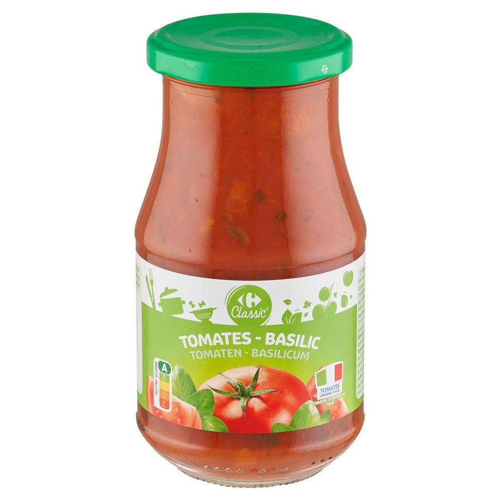 Carrefour Classic'' Tomates - Basilic Sauce 420 g