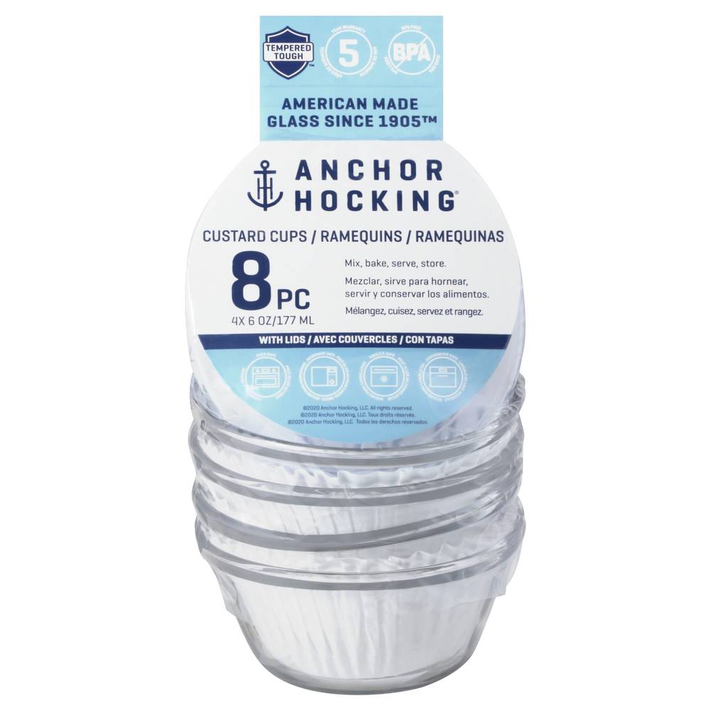 Anchor Hocking Glass Custard Cups (8 ct)