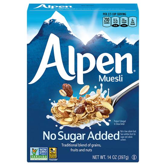 Alpen No Sugar Added Very Low Sodium Muesli Cereal