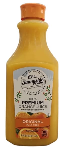 Sunnyside Farms Premium Pulp Free Juice, Orange (1.54 L)