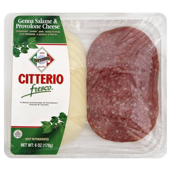 Citterio Genoa Salami & Provolone Cheese (6 oz)