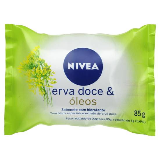 Nivea sabonete com hidratante erva doce & óleos (85 g)