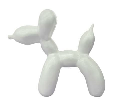 Balloon Dog Shaped Balloon Weight White