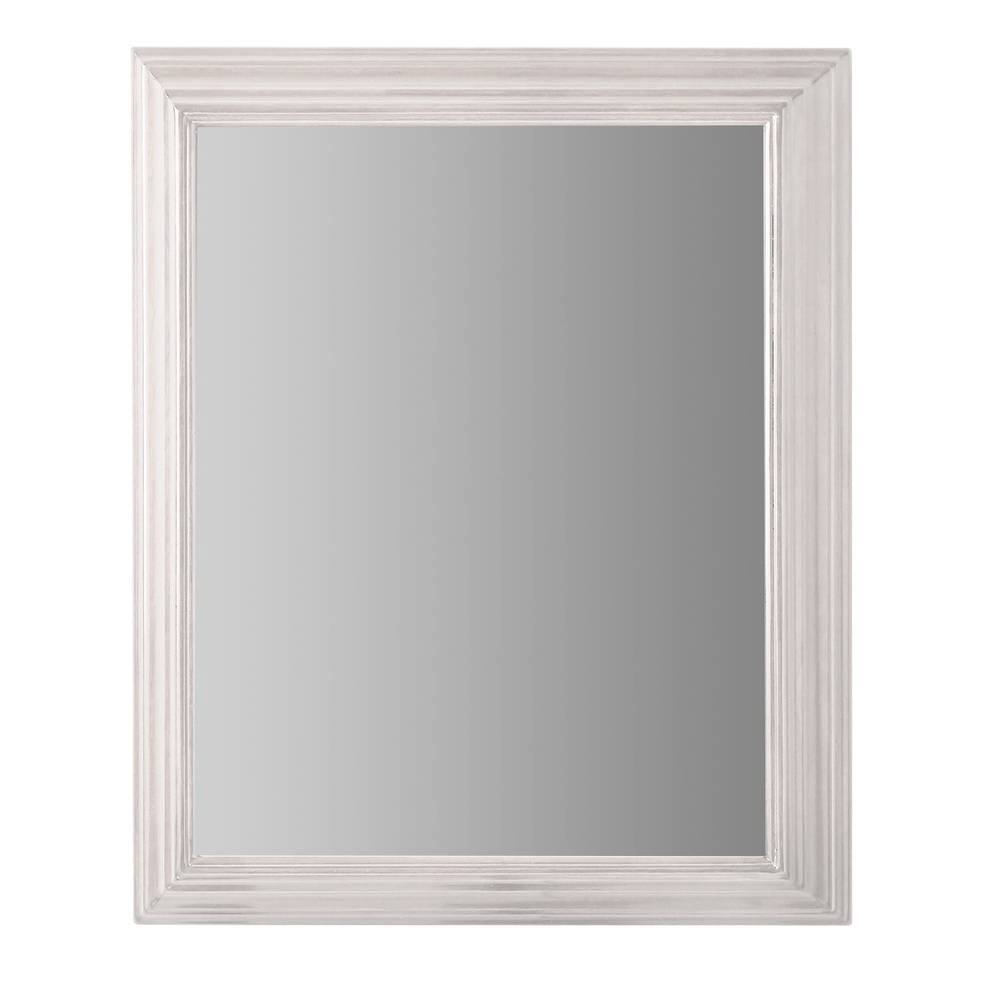 allen + roth 22.5-in x 27.5-in Fog Free Surface Mount White Mirrored Soft Close Medicine Cabinet | 2550865