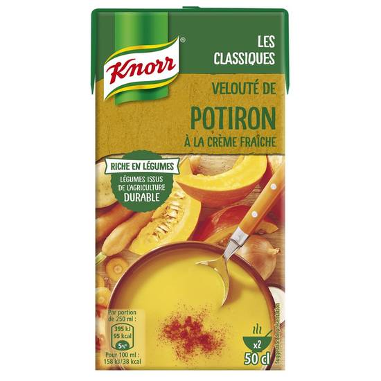 Soupe velouté de potiron Knorr 50cl