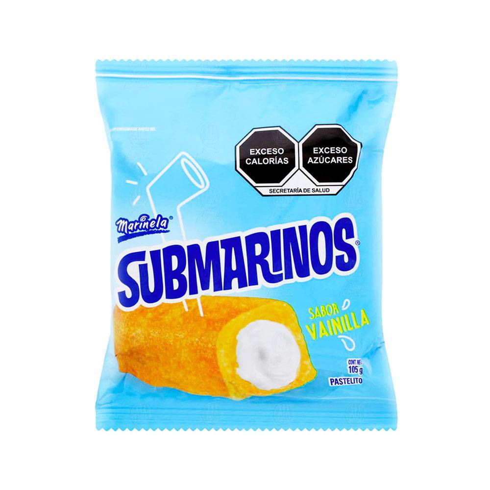 Marinela submarinos sabor vainilla (bolsa 105 g)