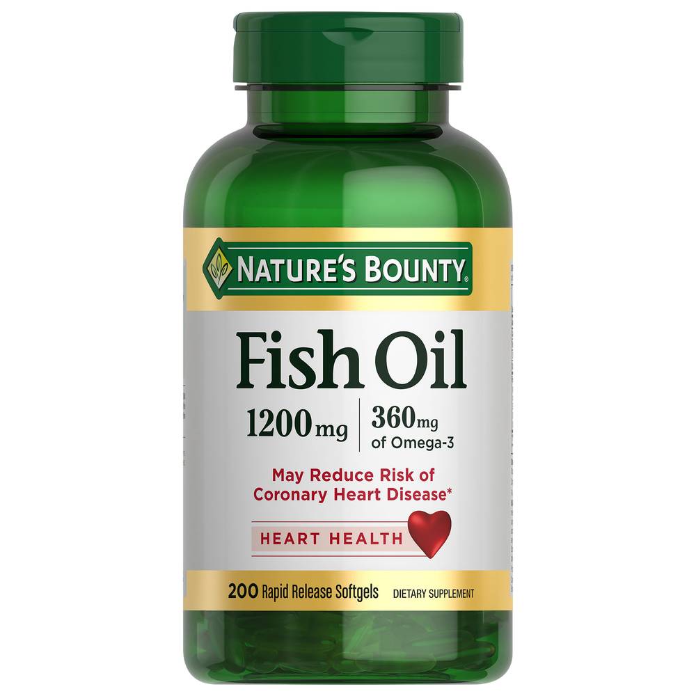 Nature's Bounty Fish Oil Rapid Release Softgel (0.9 lbs)