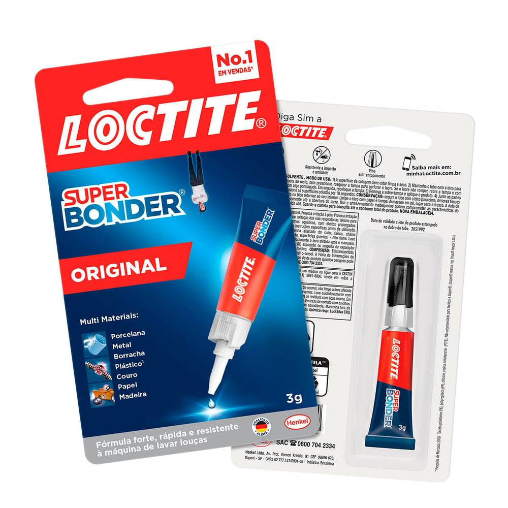 Loctite cola super bonder original (3 g)