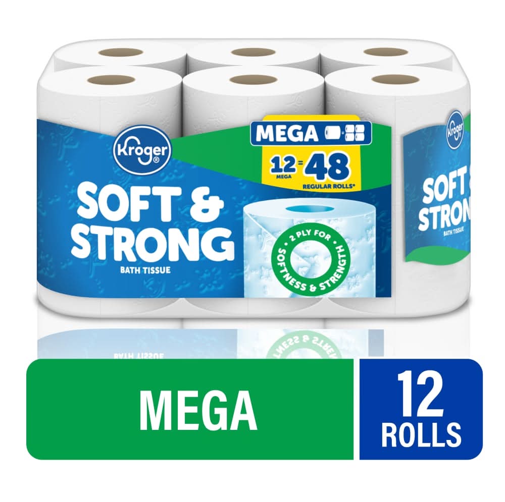 Kroger Soft & Strong Bath Tissue Mega Rolls (12 ct)