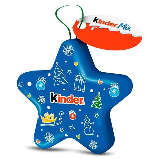 Surtido de Chocolatinas Navidad Kinder en Lata (34 g)