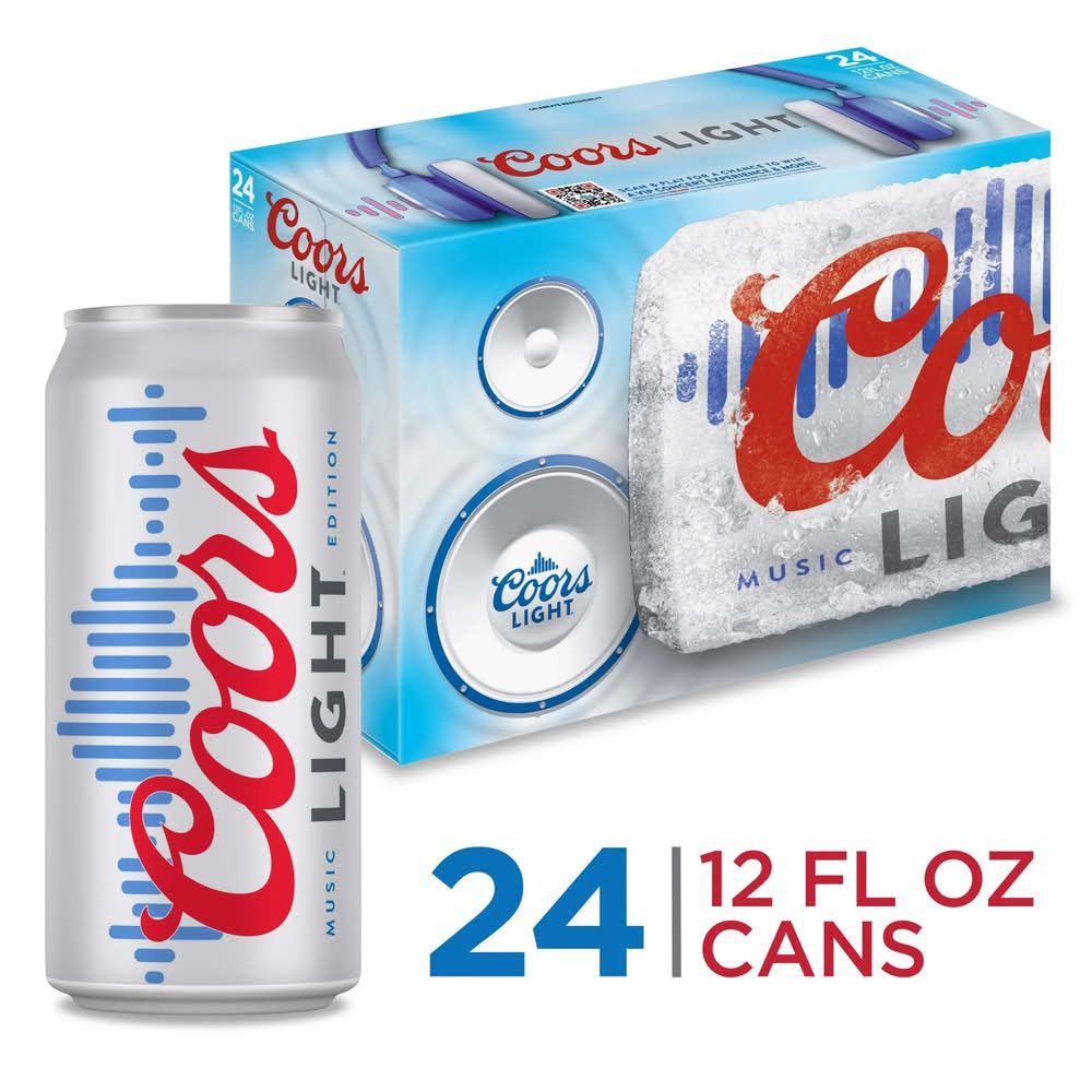 Coors Light Cold Beer (24 x 12 fl oz)